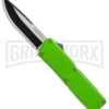 Lightning Green D/A OTF Automatic Knife - Two-Tone Plain 2 Lightning Green D/A OTF Automatic Knife - Two-Tone Plain -Grindworx Lightning Green DA Two Tone Plain BP 30354 er large