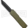 Lightning OD Green D/A OTF Automatic Knife - Tanto Black -Grindworx Lightning OD Green DA OTF Auto Tanto Black GX 39058 jr large