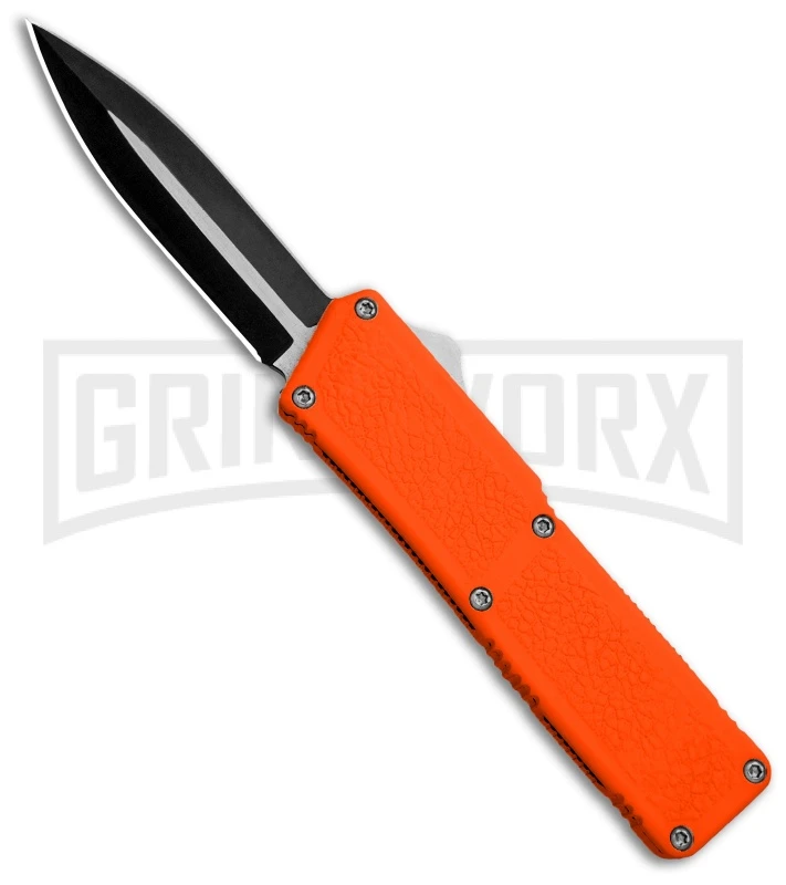 Lightning Orange D/A OTF Automatic Knife - Dagger Two-Tone 3 Lightning Orange D/A OTF Automatic Knife - Dagger Two-Tone