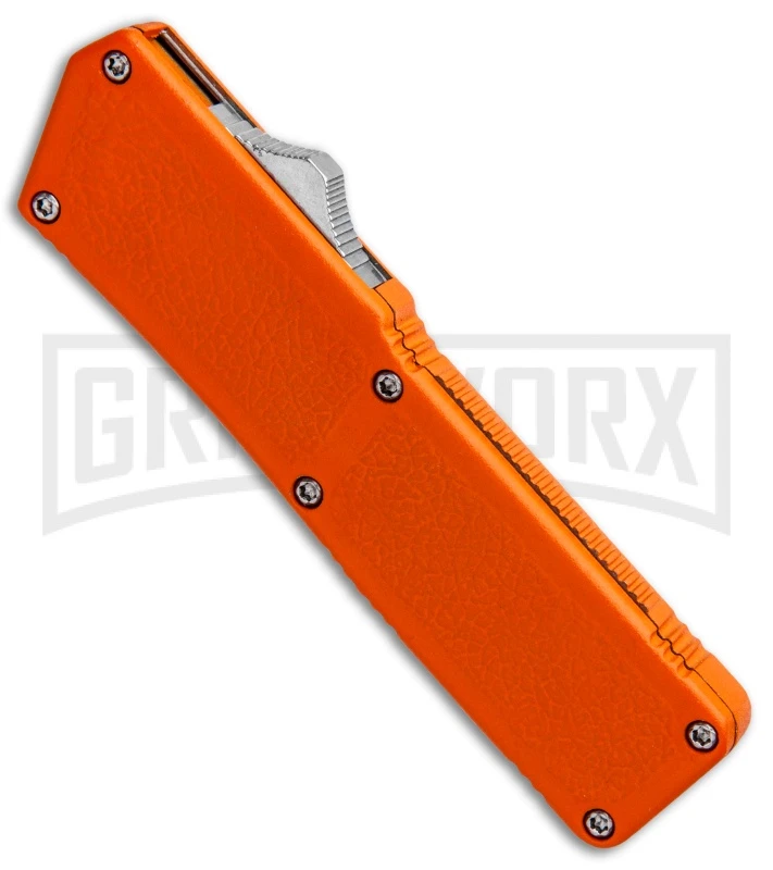 Lightning Orange D/A OTF Automatic Knife - Two-Tone Plain 4 Lightning Orange D/A OTF Automatic Knife - Two-Tone Plain - Image 2