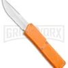 Lightning Orange D/A OTF Automatic Knife - Satin Serr -Grindworx Lightning Orange DA OTF Satin Serr BP 22656 jr large