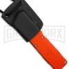 Custom Linos Kydex Lightning OTF Sheath -Grindworx Lightning Orange DA satin plain BP 14670 er large
