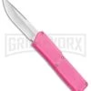 Lightning Pink D/A OTF Automatic Knife - Satin Plain -Grindworx Lightning Pink DA OTF Satin Plain BP 22651 jr large