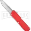 Lightning Red D/A OTF Automatic Knife - Satin Serr 2 Lightning Red D/A OTF Automatic Knife - Satin Serr -Grindworx Lightning Red DA OTF Satin Serr BP 6421 jr large