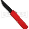 Lightning Red D/A OTF Automatic Knife - Black Serr -Grindworx Lightning Red DA black serr BP 9364 er large