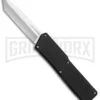 Lightning Black D/A Tanto OTF Automatic Knife - Tanto Satin -Grindworx Lightning Tanto Black Satin BP 18813 jr large