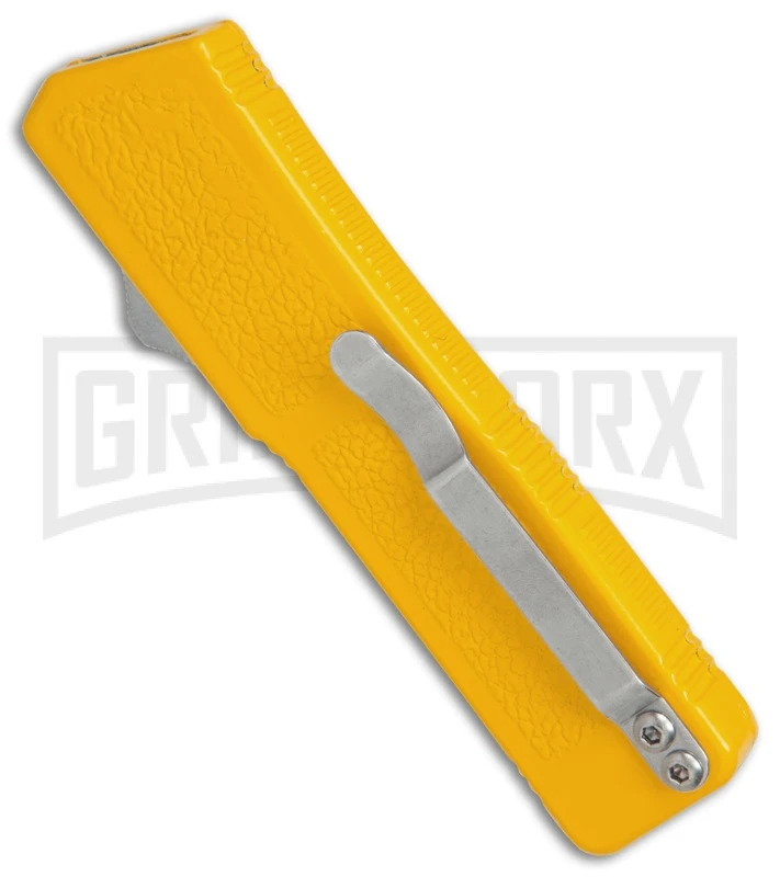 Lightning Yellow D/A OTF Automatic Knife - Black Dagger 4 Lightning Yellow D/A OTF Automatic Knife - Black Dagger - Image 2