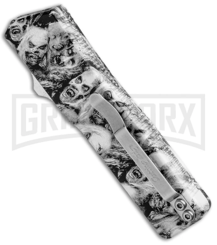 Lightning White Zombie D/A OTF Automatic Knife - Satin Plain 5 Lightning White Zombie D/A OTF Automatic Knife - Satin Plain - Image 3