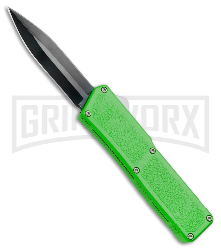 Lightning Zombie Edition Green D/A OTF Automatic Knife - Dagger Black Plain 3 Lightning Zombie Edition Green D/A OTF Automatic Knife - Dagger Black Plain