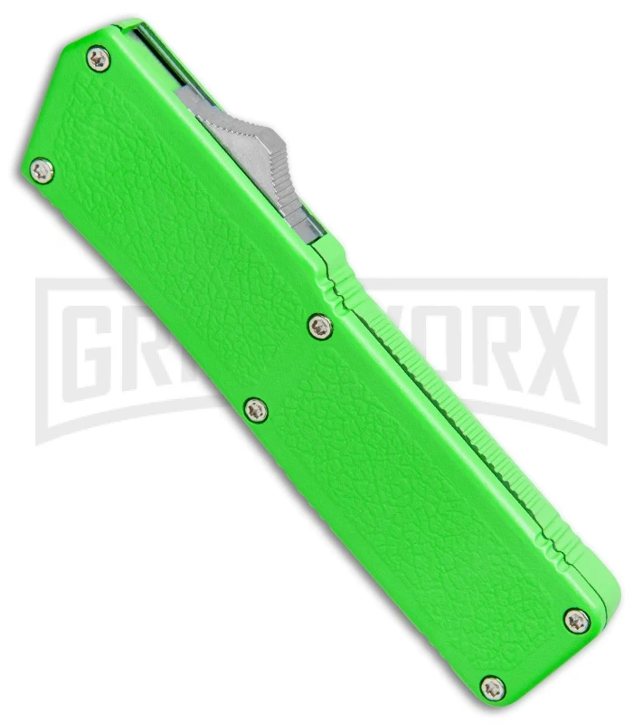 Lightning Zombie Edition Green D/A OTF Automatic Knife - Dagger Black Plain 4 Lightning Zombie Edition Green D/A OTF Automatic Knife - Dagger Black Plain - Image 2