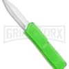 Lightning Zombie Edition Green D/A OTF Automatic Knife - Dagger Satin Serr 2 Lightning Zombie Edition Green D/A OTF Automatic Knife - Dagger Satin Serr -Grindworx Lightning Zombie Edition Green DA OTF Dagger Satin Serr BP 22658 jr large