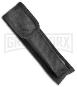 Mago 11" Black Smoke Abyss Italian Stiletto OTF Automatic Knife - Bayo W/Clip -Grindworx Mago 11in Black Smoke Abyss Italian Stiletto OTF Auto Bayo Satin GX 38516 jr sheath large