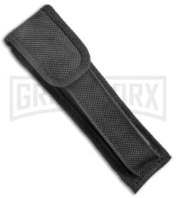 Mago 11" Black Smoke Abyss Italian Stiletto OTF Automatic Knife - Dagger -Grindworx Mago 11in Black Smoke Abyss Italian Stiletto OTF Auto Dagger GX 36381 jr sheath large