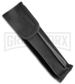 Mago 11" White Marble Italian Stiletto OTF Automatic Knife - Satin Plain Dagger -Grindworx Mago 11in White Marble Italian Stiletto OTF Auto Satin Dagger GX 36284 jr sheathk large