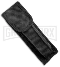 Mago 9" Sim Ivory Italian Stiletto OTF Auto Knife - Dagger Satin Plain -Grindworx Mago 9in Sim Ivory Italian Stiletto OTF Auto Black Bolsters Satin Dagger GX 37615 jr sheath large