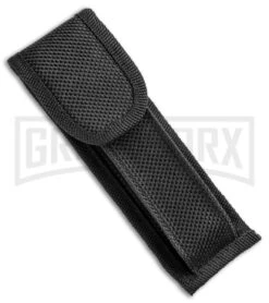 Mago 9" Wood Italian Stiletto OTF Automatic Knife - Satin Plain -Grindworx Mago 9in Wood Italian Stiletto OTF Auto Satin GX 33811 jr case large