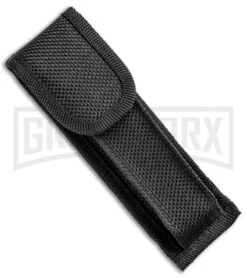 Mago 9" Yellow Marble Italian Stiletto OTF Automatic Knife - Satin Plain -Grindworx Mago 9in Yellow Marble Italian Stiletto OTF Auto Satin GX 33804 jr case large