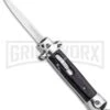 Mago 4.75" Mini Stiletto OTF Automatic Knife - Black Marble -Grindworx Mago Mini OTF Stiletto Black GX 34270 jr large