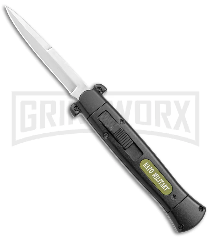 NATO OTF Black Bayonet Knife - Satin Plain 3 NATO OTF Black Bayonet Knife - Satin Plain