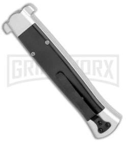 NATO OTF Black & Silver Bayonet Knife (3" Satin) 9 NATO OTF Black & Silver Bayonet Knife (3" Satin) -Grindworx NATO OTF Black and Silver Bayo Satin GX 37388 jr side large