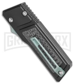 No Limit Knives Akuma OTF Automatic Knife Black Carbon Fiber - Satin Plain 8 No Limit Knives Akuma OTF Automatic Knife Black Carbon Fiber - Satin Plain -Grindworx No Limit Knives Akuma OTF Auto Black CF Satin Tanto GX 34520 jr side large