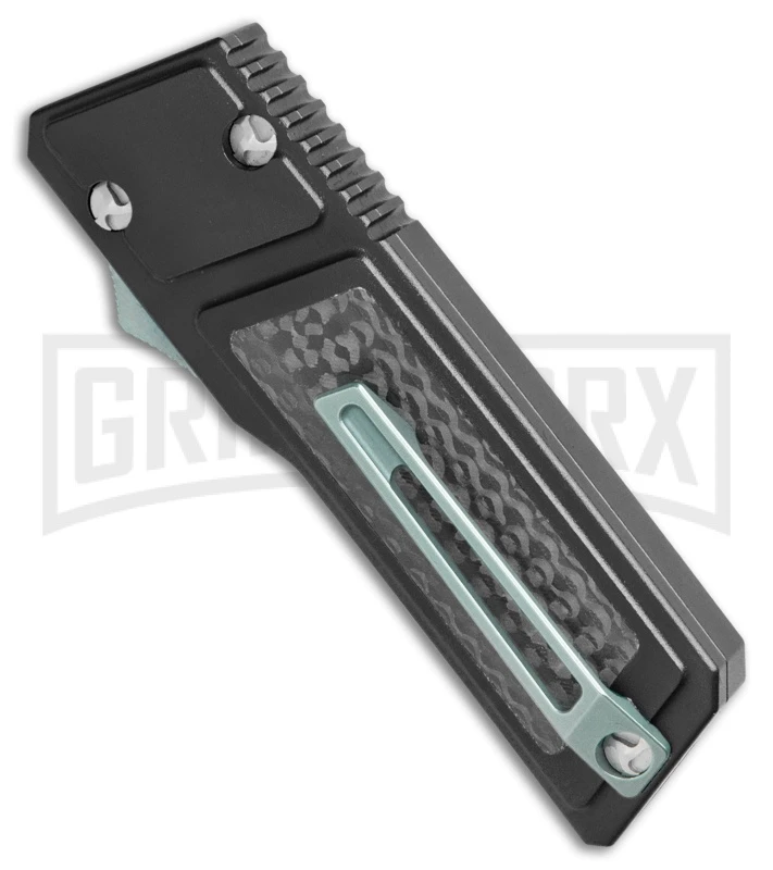 No Limit Knives Akuma OTF Automatic Knife Black Carbon Fiber - Satin Plain 5 No Limit Knives Akuma OTF Automatic Knife Black Carbon Fiber - Satin Plain - Image 3