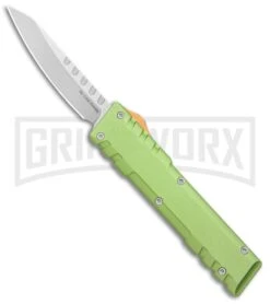 No Limit Knives Mungos Green OTF Automatic Knife - Satin Plain