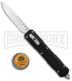 No Limit Knives Sapo OTF Automatic Knife Black - Satin Plain -Grindworx No Limit Knives Sapo OTF Auto Black Satin GX 34168 jr bottlecap large