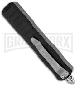 No Limit Knives Sapo OTF Automatic Knife Black - Satin Plain -Grindworx No Limit Knives Sapo OTF Auto Black Satin GX 34168 jr side large