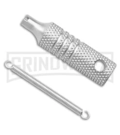 No Limit Knives Vespa Ripper Blue/ CF Inlay OTF Tanto Knife - Satin 9 No Limit Knives Vespa Ripper Blue/ CF Inlay OTF Tanto Knife - Satin -Grindworx No Limit Knives Vespa Ripper Blue CF Inlay OTF Tanto Knife Satin GX 36590 hd hardware large