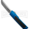 No Limit Knives Vespa Ripper Blue/ CF Inlay OTF Tanto Knife - Satin -Grindworx No Limit Knives Vespa Ripper Blue CF Inlay OTF Tanto Knife Satin GX 36590 hd large