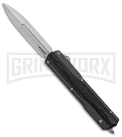 No Limit Night Stalker Gray OTF Automatic Knife - Satin Plain CPM-S90V