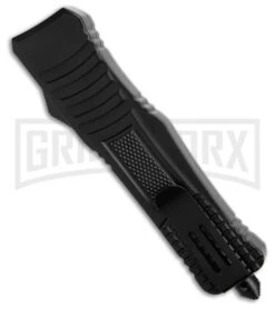 Rumble Black D/A OTF Automatic Knife Clip Point (3.75" Two Tone) -Grindworx Rumble Black D A OTF Automatic Knife Clip Point Two Tone GX 41426 side kc large
