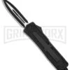 Rumble Black D/A OTF Automatic Knife - Dagger Black Plain 1 Rumble Black D/A OTF Automatic Knife - Dagger Black Plain -Grindworx Rumble Black DA OTF AK Dagger Black Plain GX 7691 td large