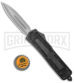 Rumble Black D/A OTF Automatic Knife - Dagger Satin Plain 11 Rumble Black D/A OTF Automatic Knife - Dagger Satin Plain -Grindworx Rumble Black DA OTF Auto Dagger Gray 7PA4 50B GX 8404 jr bottlecap large