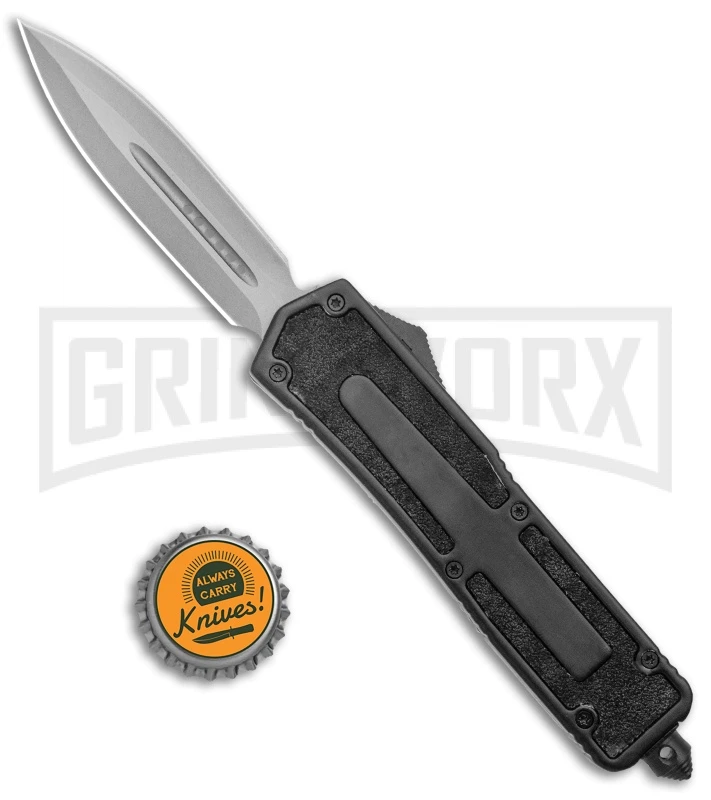 Rumble Black D/A OTF Automatic Knife - Dagger Satin Plain 7 Rumble Black D/A OTF Automatic Knife - Dagger Satin Plain - Image 5