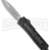 Rumble Black D/A OTF Automatic Knife - Dagger Satin Plain 1 Rumble Black D/A OTF Automatic Knife - Dagger Satin Plain -Grindworx Rumble Black DA OTF Auto Dagger Gray 7PA4 50B GX 8404 jr large