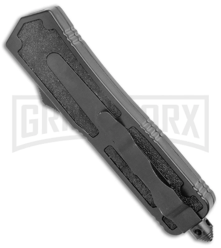Rumble Black D/A OTF Automatic Knife - Dagger Satin Plain 5 Rumble Black D/A OTF Automatic Knife - Dagger Satin Plain - Image 3
