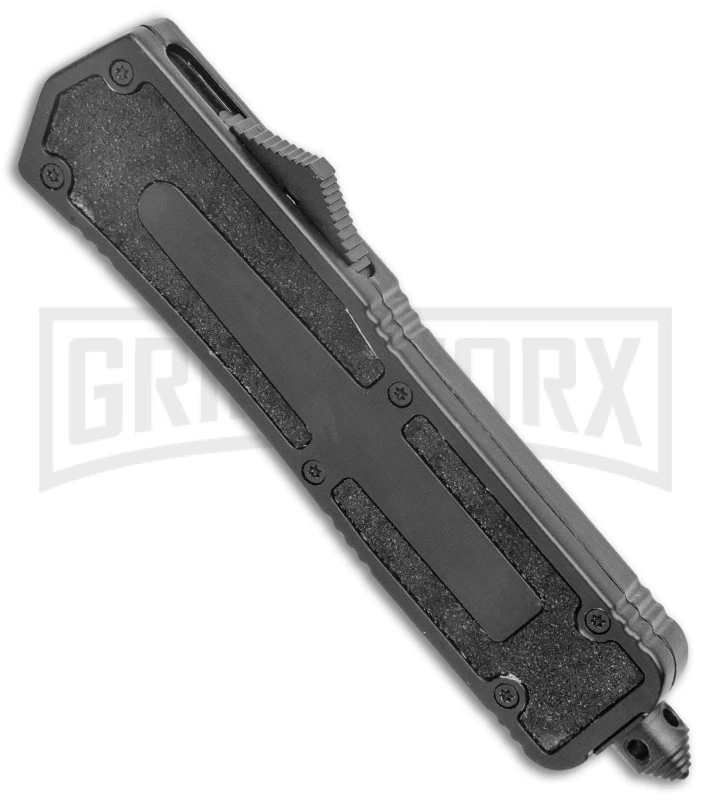 Rumble Black D/A OTF Automatic Knife - Dagger Satin Plain 4 Rumble Black D/A OTF Automatic Knife - Dagger Satin Plain - Image 2