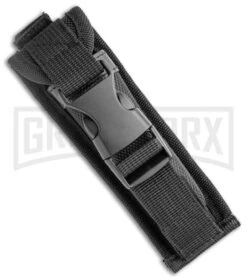 Rumble Black D/A OTF Automatic Knife Dagger Wolf Graphic - Two Tone Plain Serr -Grindworx Rumble Black DA OTF Auto Dagger Wolf Graphic TT Plain Serr GX 36384 jr sheath large