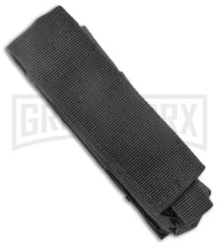 Rumble Black D/A OTF Automatic Knife Diamond Grid Pattern - Dagger, 2 Tone -Grindworx Rumble Black DA OTF Auto Diamond Grid Pattern Dagger TT GX 38109 jr sheath large