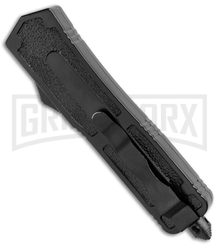 Rumble Black D/A OTF Automatic Knife Tanto Wolf Graphic - Two-Tone Plain 5 Rumble Black D/A OTF Automatic Knife Tanto Wolf Graphic - Two-Tone Plain - Image 3