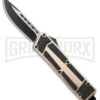 Rumble Gold D/A OTF Automatic Knife - Black Plain 2 Rumble Gold D/A OTF Automatic Knife - Black Plain -Grindworx Rumble Gold DA OTF Auto Black Plain GX 25391 jr large