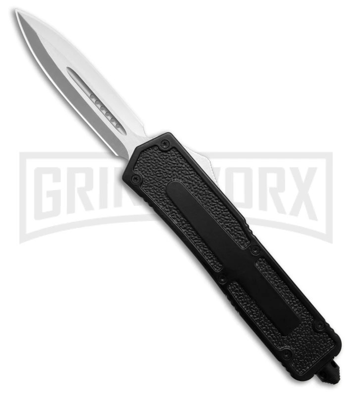 Rumble Heavy Duty Dagger Black OTF Automatic Knife - Satin Plain 3 Rumble Heavy Duty Dagger Black OTF Automatic Knife - Satin Plain