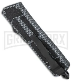 Rumble Sim Carbon Fiber D/A OTF Automatic Knife - Two Tone -Grindworx Rumble Sim CF DA OTF Auto TT GX 33732 jr side large