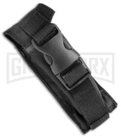 SKM Casket Wood Automatic OTF Dagger Knife - Two Tone Plain -Grindworx SKM Casket G 10 Auto OTF Dagger Black TT Black Satin BHQ 141105 jr sheath large