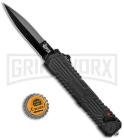 Schrade SCHOTF3B Viper OTF Assisted Opening Knife - Black Plain 8 Schrade SCHOTF3B Viper OTF Assisted Opening Knife - Black Plain -Grindworx Schrade Viper OTF Assisted Opening Knife Black SCHOTF3B BHQ 11577 jr bottlecap large