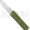 Thunder Green D/A OTF Automatic Knife - Satin Serrated 1 Thunder Green D/A OTF Automatic Knife - Satin Serrated -Grindworx Thunder Green DA OTF Auto SAtin Serr GX 34378 jr large