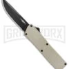 Thunder Tan D/A OTF Automatic Knife - Black Plain