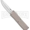 Thunder Tan D/A OTF Automatic Knife - Satin Plain -Grindworx Thunder Tan DA OTF Auto Satin GX 34187 jr large